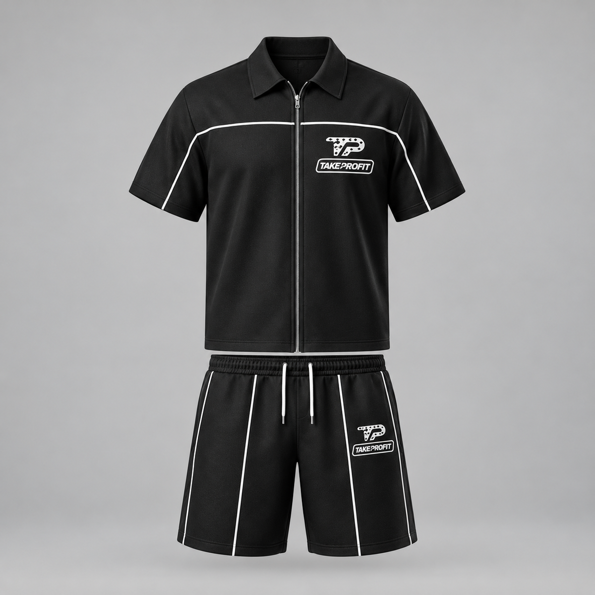 TP Contrast Polo Set — model-free front view