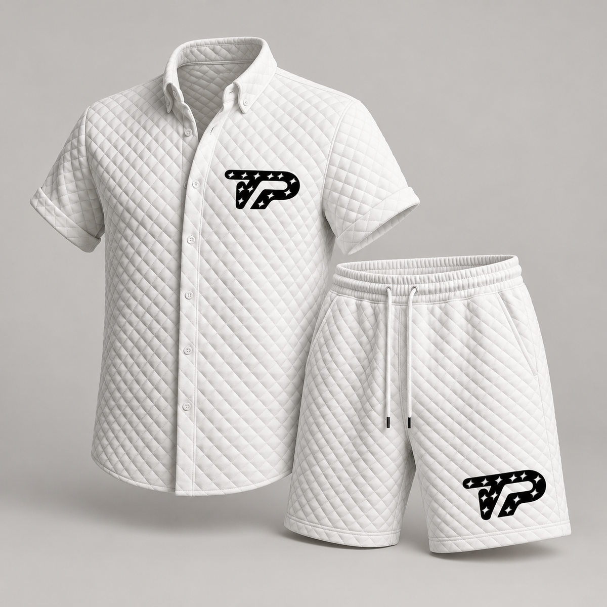 TP Quilted Polo Short Set — model-free product view