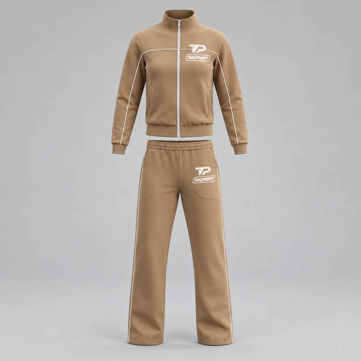 TP Sandstone Zip Set — model-free front view